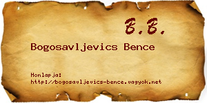 Bogosavljevics Bence névjegykártya